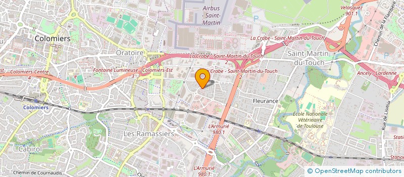 localisation de l'entreprise MONSIEUR MAXIME MAURO  TOULOUSE