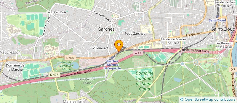 localisation de l'entreprise MONSIEUR MAXIME MAXIME à GARCHES