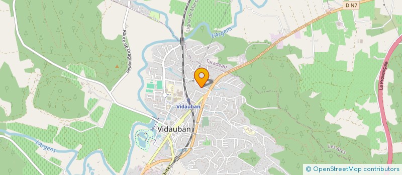 localisation de l'entreprise MONSIEUR MAXIME MAZARD  VIDAUBAN