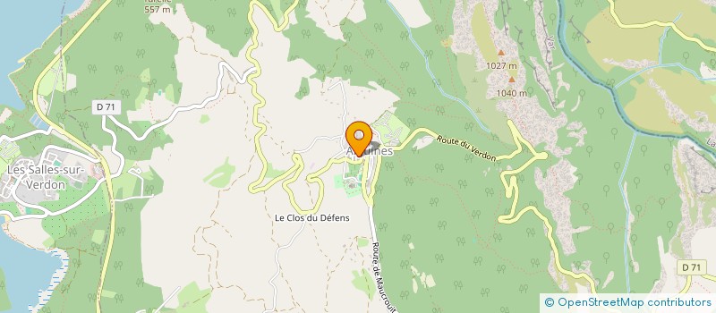 localisation de l'entreprise MONSIEUR MAXIME MAZZOLENI  AUPS