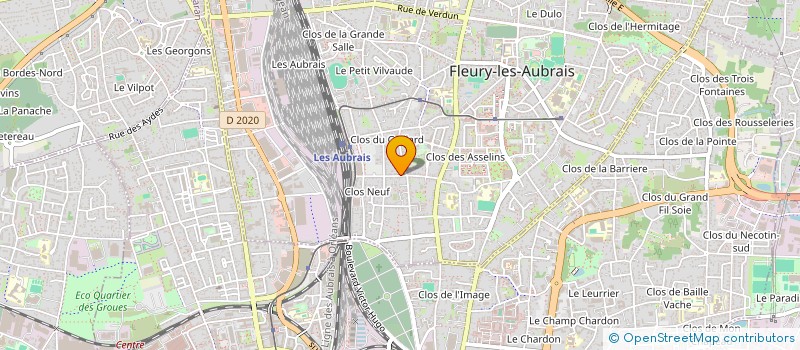 localisation de l'entreprise MONSIEUR MAXIME MBUYI  FLEURY-LES-AUBRAIS