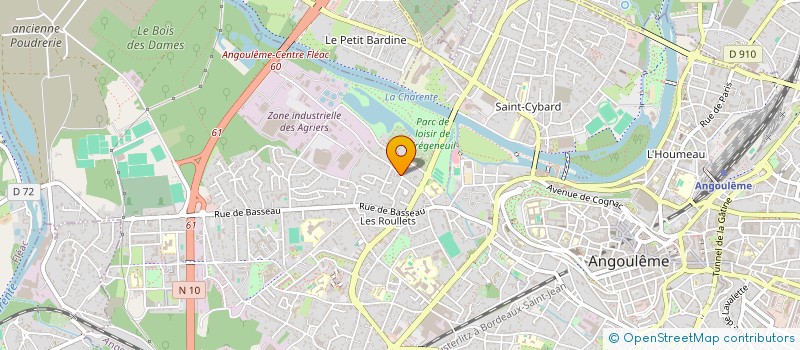 localisation de l'entreprise MONSIEUR MAXIME MEILLAT à ANGOULEME