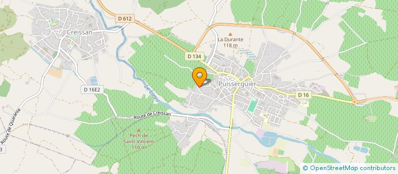 localisation de l'entreprise MONSIEUR MAXIME MELOIS  PUISSERGUIER