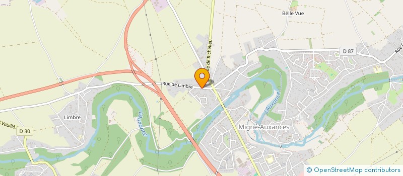 localisation de l'entreprise MONSIEUR MAXIME MENIN  MIGNE-AUXANCES