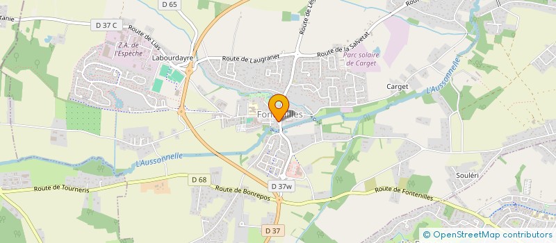 localisation de l'entreprise MONSIEUR MAXIME MERCIRIS  FONTENILLES