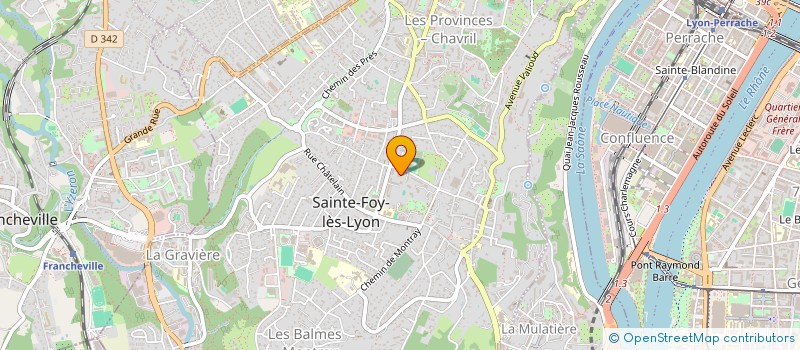 localisation de l'entreprise MONSIEUR MAXIME MERIGOT  SAINTE-FOY-LES-LYON