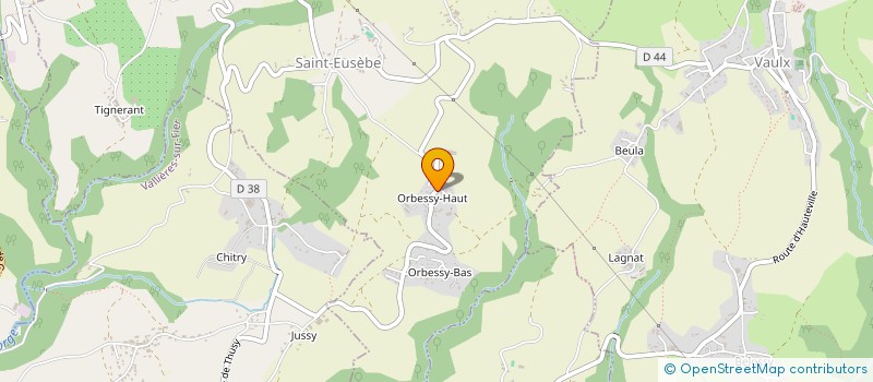 localisation de l'entreprise MONSIEUR MAXIME MERMETY  SAINT-EUSEBE