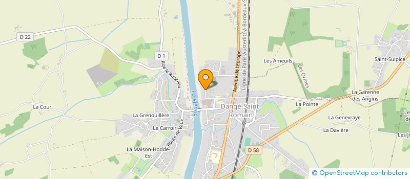 localisation de l'entreprise MONSIEUR MAXIME MESNAGE  DANGE-SAINT-ROMAIN