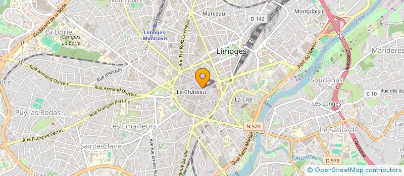 localisation de l'entreprise MONSIEUR MAXIME METEGNIER à LIMOGES