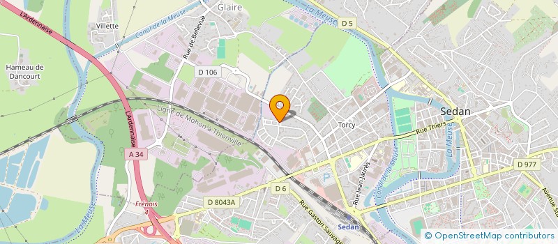 localisation de l'entreprise MONSIEUR MAXIME MEUNIER  SEDAN