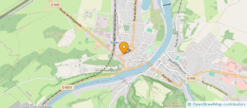 localisation de l'entreprise MONSIEUR MAXIME MEZIERE  GIVET