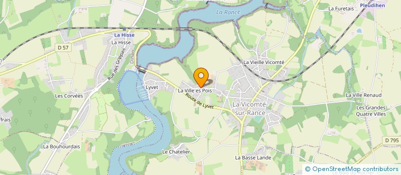 localisation de l'entreprise MONSIEUR MAXIME MICHEL  LA VICOMTE-SUR-RANCE