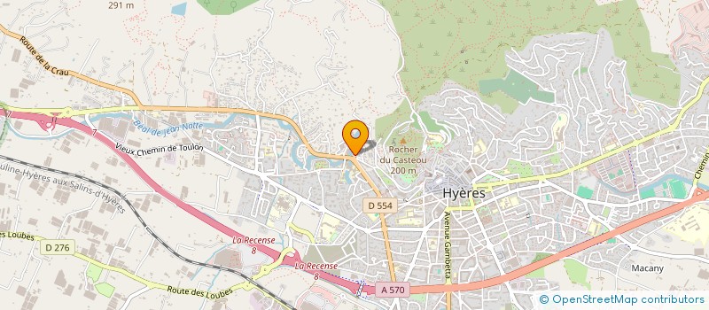 localisation de l'entreprise MONSIEUR MAXIME MICHELON  HYERES