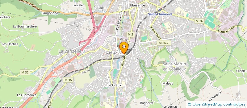 localisation de l'entreprise MONSIEUR MAXIME MILAN  SAINT-CHAMOND