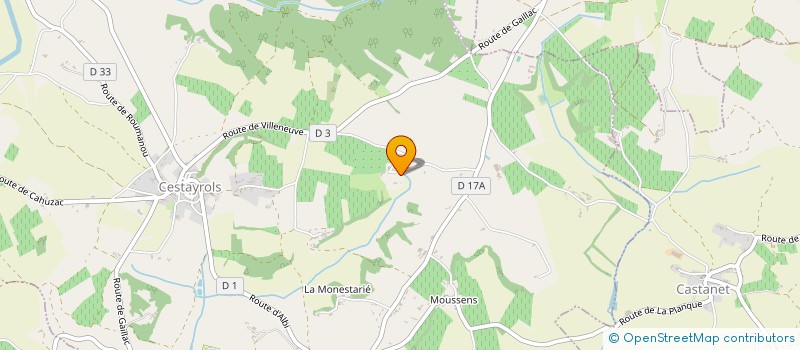 localisation de l'entreprise MONSIEUR MAXIME MILHAU à BERNAC