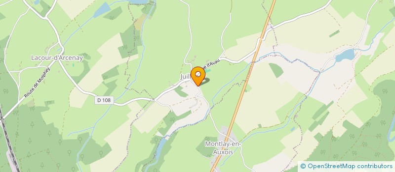 localisation de l'entreprise MONSIEUR MAXIME MILLOT  JUILLENAY