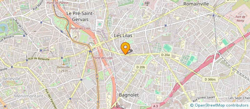 localisation de l'entreprise MONSIEUR MAXIME MILO à LES LILAS