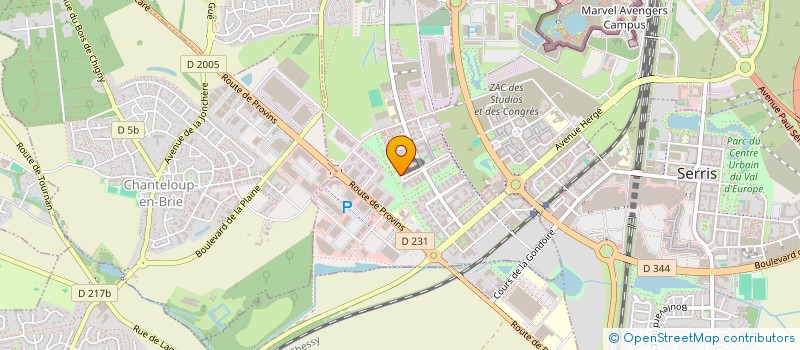 localisation de l'entreprise MONSIEUR MAXIME MILOVANOVIC  MONTEVRAIN