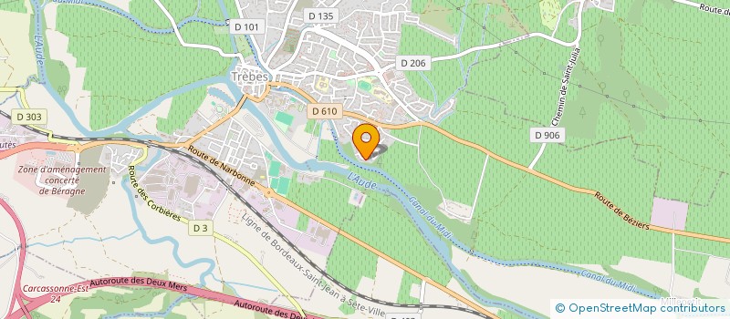 localisation de l'entreprise MONSIEUR MAXIME MONTECH  TREBES