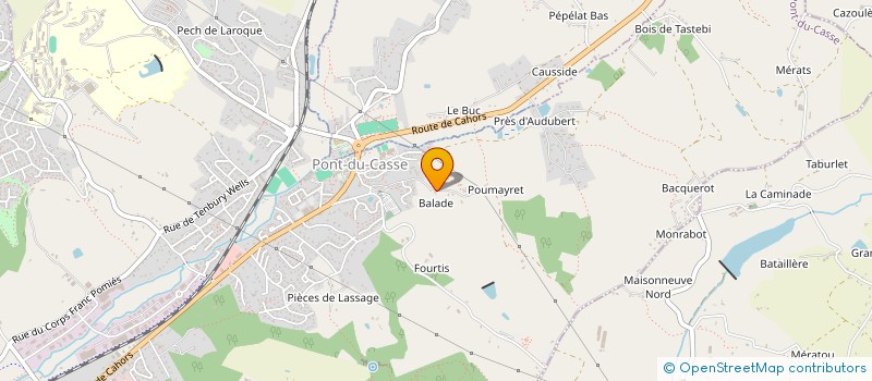 localisation de l'entreprise MONSIEUR MAXIME MORAINE  PONT-DU-CASSE