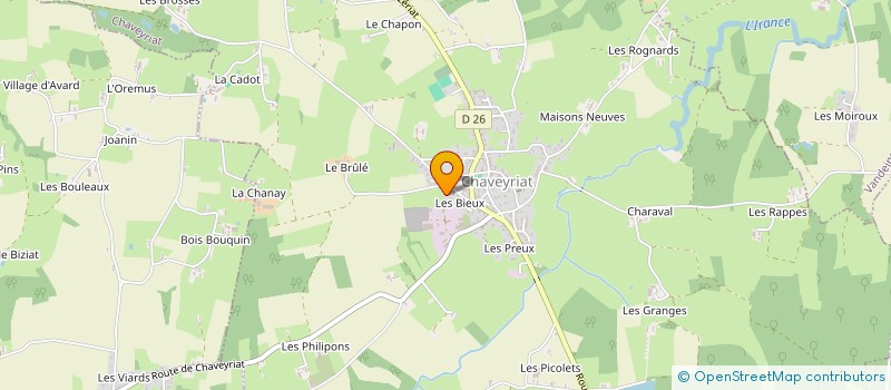 localisation de l'entreprise MONSIEUR MAXIME MOREAU à CHAVEYRIAT