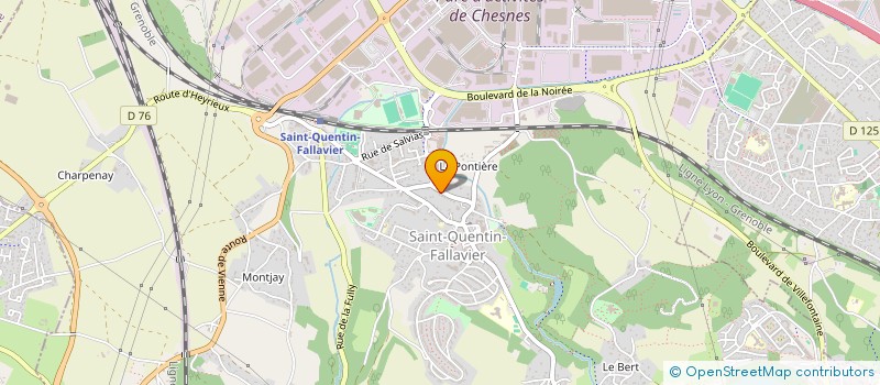 localisation de l'entreprise MONSIEUR MAXIME MOREAU à SAINT-QUENTIN-FALLAVIER