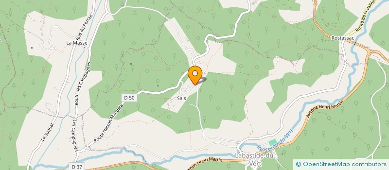 localisation de l'entreprise MONSIEUR MAXIME MOREAU  LABASTIDE-DU-VERT