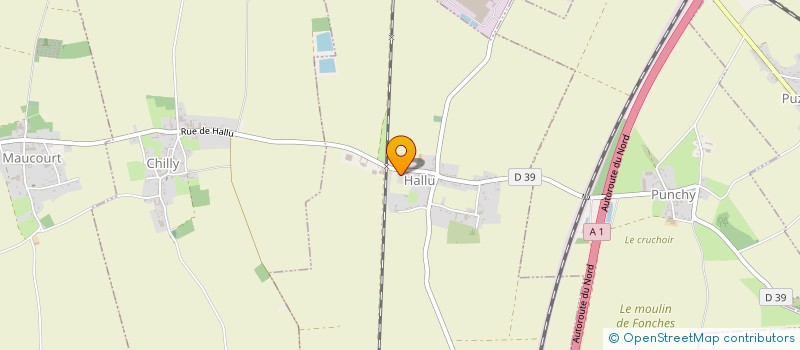 localisation de l'entreprise MONSIEUR MAXIME MOREL  HALLU
