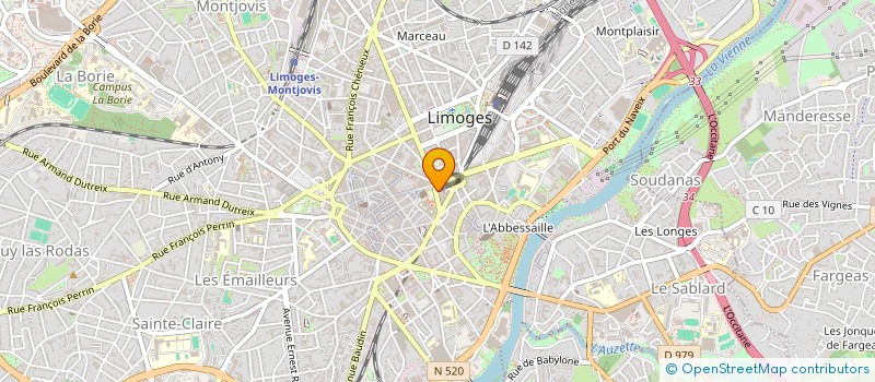 localisation de l'entreprise MONSIEUR MAXIME MORELON à LIMOGES