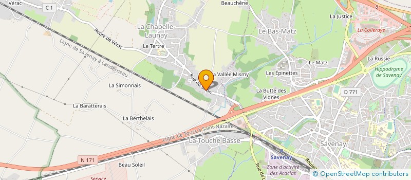 localisation de l'entreprise MONSIEUR MAXIME MORETTO  LA CHAPELLE-LAUNAY