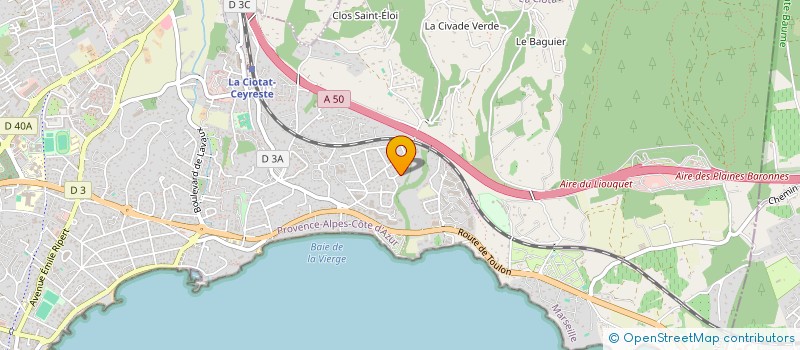 localisation de l'entreprise MONSIEUR MAXIME MORIN à LA CIOTAT