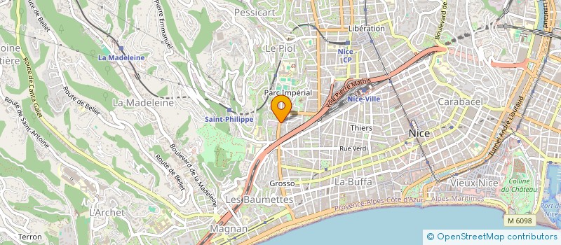 localisation de l'entreprise MONSIEUR MAXIME MOUFFOKES à NICE