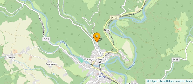 localisation de l'entreprise MONSIEUR MAXIME MOUNIER  VOREY