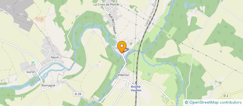 localisation de l'entreprise MONSIEUR MAXIME MOUNIER  VOULON