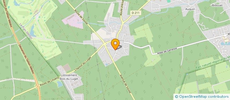 localisation de l'entreprise MONSIEUR MAXIME MOURGUES  LE PIAN-MEDOC