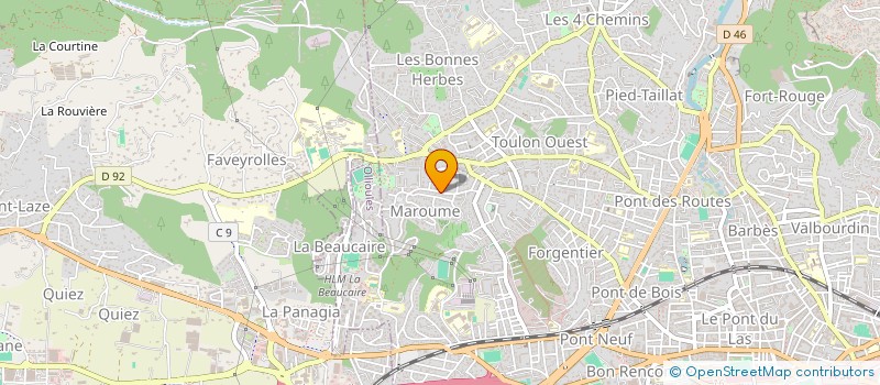 localisation de l'entreprise MONSIEUR MAXIME MULLER  TOULON