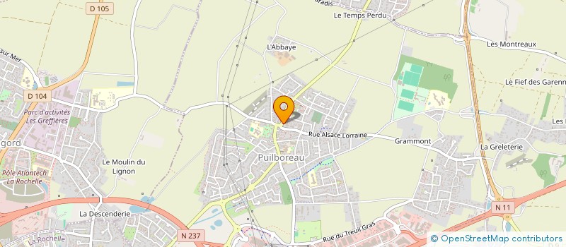 localisation de l'entreprise MONSIEUR MAXIME NEGRIER  PUILBOREAU