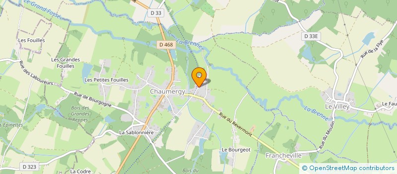 localisation de l'entreprise MONSIEUR MAXIME NEUVILLE  CHAUMERGY