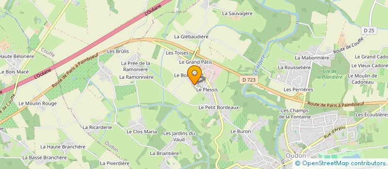 localisation de l'entreprise MONSIEUR MAXIME NEVEU  OUDON