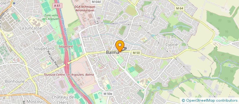 localisation de l'entreprise MONSIEUR MAXIME NICOLAIEFF  BALMA