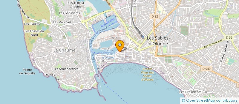 localisation de l'entreprise MONSIEUR MAXIME NIVOT à LES SABLES D'OLONNE