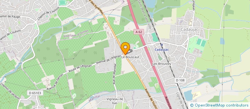 localisation de l'entreprise MONSIEUR MAXIME NUGUES  CADAUJAC