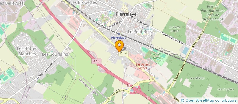 localisation de l'entreprise MONSIEUR MAXIME NUSS  PIERRELAYE