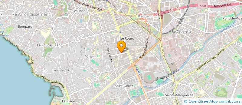 localisation de l'entreprise MONSIEUR MAXIME OBADIA  MARSEILLE 8