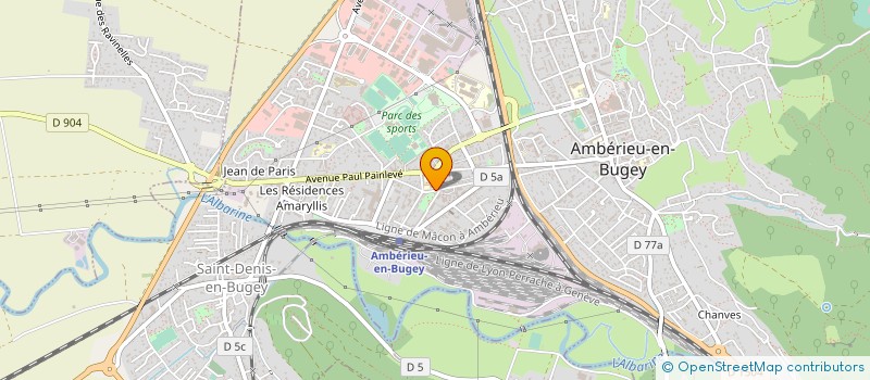 localisation de l'entreprise MONSIEUR MAXIME OHANESSIAN  AMBERIEU-EN-BUGEY