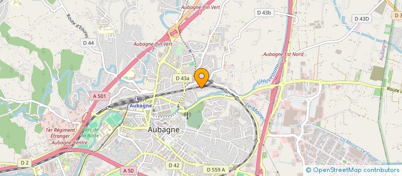 localisation de l'entreprise MONSIEUR MAXIME ONOMONI  AUBAGNE