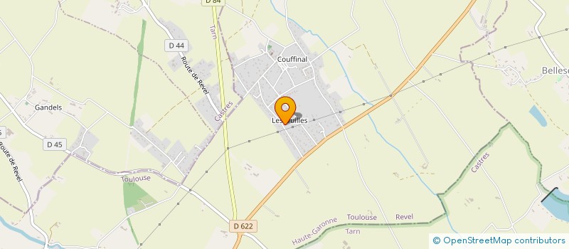 localisation de l'entreprise MONSIEUR MAXIME OURLIAC  REVEL