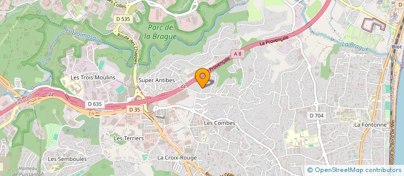 localisation de l'entreprise MONSIEUR MAXIME OURMIERES  ANTIBES