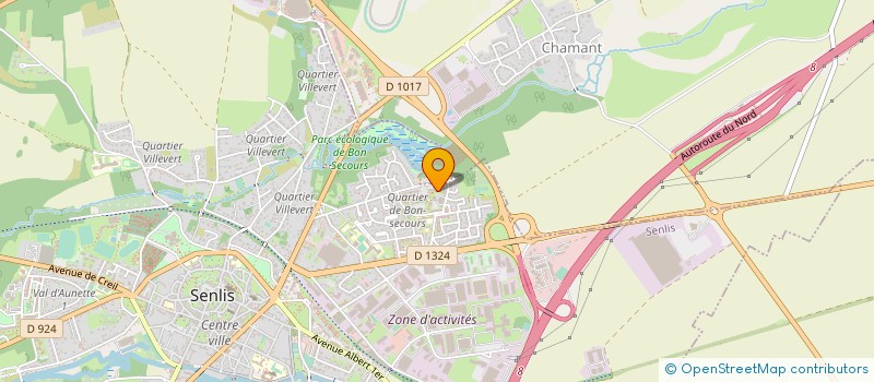 localisation de l'entreprise MONSIEUR MAXIME PADIEU  SENLIS