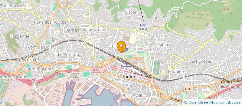 localisation de l'entreprise MONSIEUR MAXIME PADIEU  TOULON